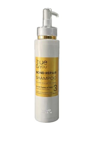 Image of Hue & You Bond Repair Shampoo | Strengthening & Damage Repair Shampoo | Restores Weak & Chemically Treated Hair | Reduces Breakage & Frizz | Suitable for All Hair Types