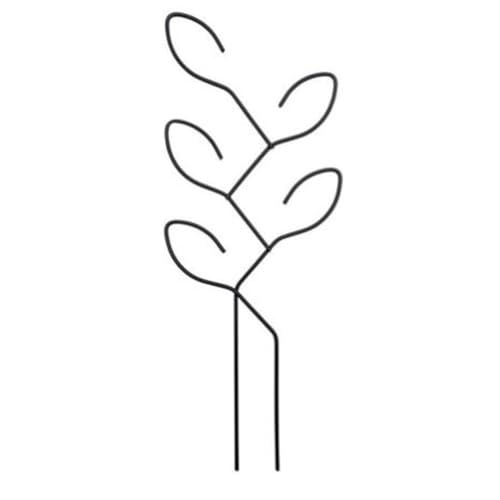 Moliuoly Cadre de plantes grimpantes en fer, 4 pièces, 11,8 x 4,5 pouces, pour plantes à fleurs et plantes grimpantes, design vertical peu encombrant, idéal pour les plantes en pot à l'intérieur et à