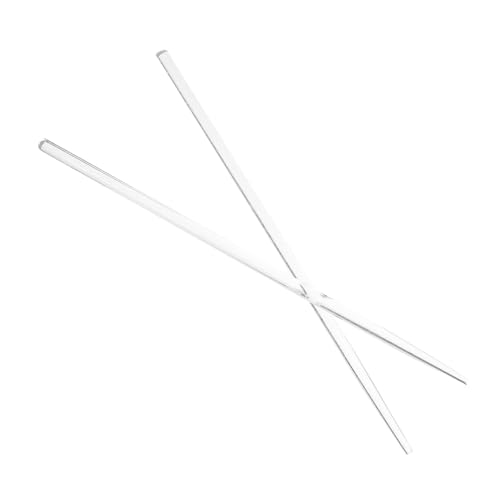 Healifty Palillos de Vidrio Transparentes Japoneses Reutilizables para Sushi y Sashimi Fáciles de Limpiar con Diseño Antideslizante y Cómodo
