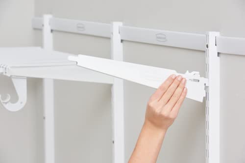 Rubbermaid 2119012 Configurations Custom Closet Kit, 2-4 Ft. Adjustable Metal Wire Shelving thumb #7