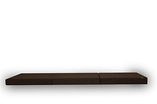 American Furniture Alliance Hide A' Mat 3.5 x 30 x 75 inch Jr Twin TriFold Mattress, Chocolate - Thumbnail 4