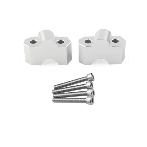 Abrazadera de elevación plata para mejorar la postura y control en tu Kawasaki Z1000