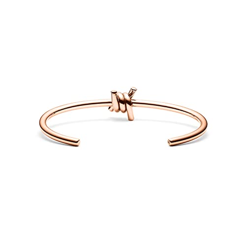 Mvmt Women's Single Barbed Cuff Bracelet | Open Closure, Stainless Steel | Rose Gold #TOP1