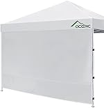 ACEPIC Instant Canopy Tent SideWalls with Silver Coating for 10x10 FT Pop Up Canopy, 300D Polyester 100% Waterproof and 99% UV Protection, 1Piece of Sidewall Only, Silver/Gray
