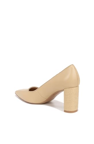 Franco Sarto Womens Giovanna Pointed Toe Pumps Beige Leather 9 M - image 2