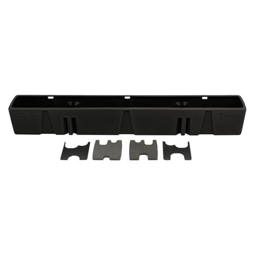 DU-HA Behind-The-Seat Storage Unit fits 2017-2024 Ford F250 F350 F450 F550 Super Duty Regular Cab | Black Heavy-Duty Back Seat Organizer | 20115