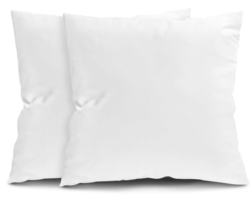 Fixwal Throw Pillow Inserts Set of 2-26 x 26 Inches Bed and Couch Pillows - Euro Pillow Indoor...
