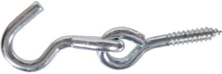 Hillman 322334 0.37 x 3.5 in. Lag Hammock Hook Zinc