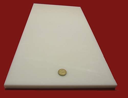 HDPE (High Density Polyethylene) White Sheet .625" (5/8") x 12" x 24" 1 pc