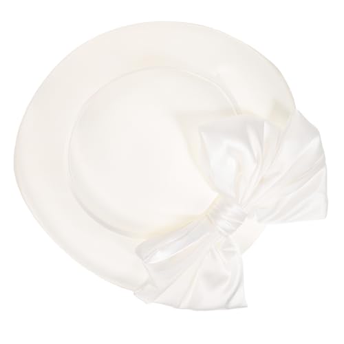 Chapeau de mariée fascinator blanc avec noeuds élégants pour femme lot de 3