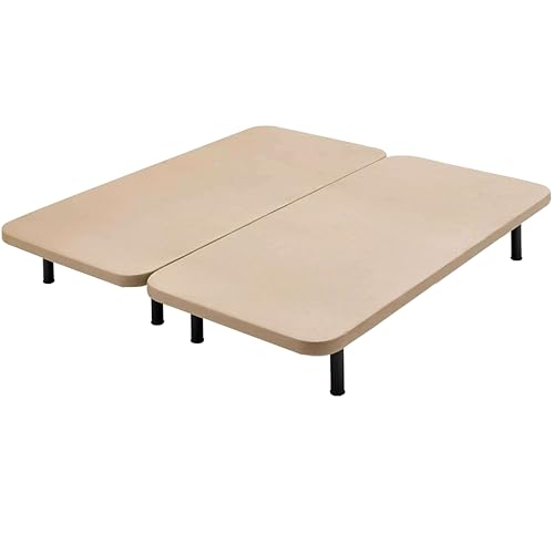 Miroytengo Base de Cama XL 180x190 cm Tubo 40x30 Color Beige 5 Refuerzos Tejido 3D Transpirable (Patas Incluidas)