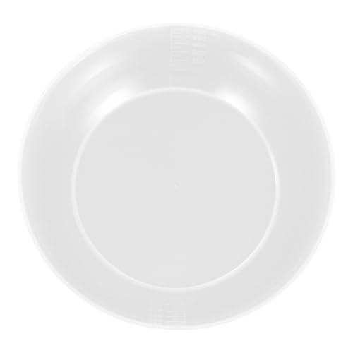 BESTonZON 透明製多機能計量トレイ 家用電子秤対応 食品計量用収納トレー 丸形設計で小物のこぼれ防止 キッチン用実用秤盤