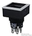 NKK SWITCHES YB226CWSPG01 Switch, PB, Non-Illum, DPDT, 0.1A, 28VAC