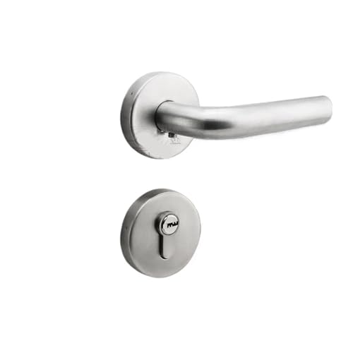 Cerradura de acero inoxidable 304 con doble curva para puerta interior de madera 2