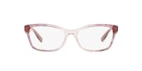 Coach HC6181 Prescription Eyewear Frames, Transparent Pink Ombre/Demo Lens, 54 mm