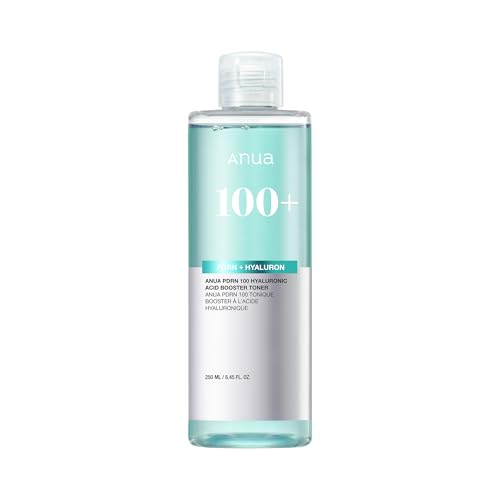 Anua PDRN 100 Hyaluronic Acid Booster Toner Hydrating Face toner for Dry & Sensitive Skin Salmon DNA with Moisture Plumping Effect Glowy Non-Sticky Korean Skincare (250ml / 8.45 fl oz)