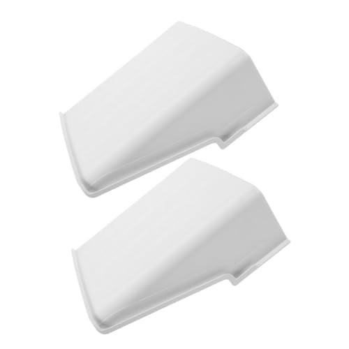 Visera para cámara de seguridad exterior tejadillo de plástico blanco impermeable sol lluvia 2 uds