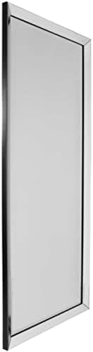 MirrorOutlet Large single edge modern frameless big wall mirror 5ft10 x 2ft6 (178cm x 76cm), Silver