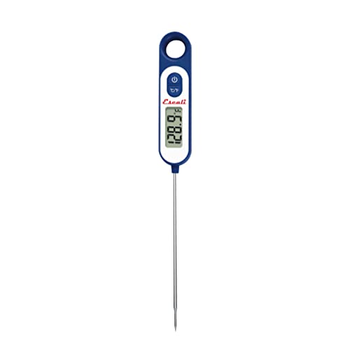 Escali Long Stem Digital Thermometer for Meat, Frying, Cooking, Candy and Kitchen Use, Extra Long 5.6-Inch Probe, Blue