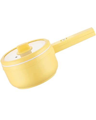 Panela quente elétrica portátil 1.8L mini frigideira elétrica antiaderente fogão de macarrão de aque