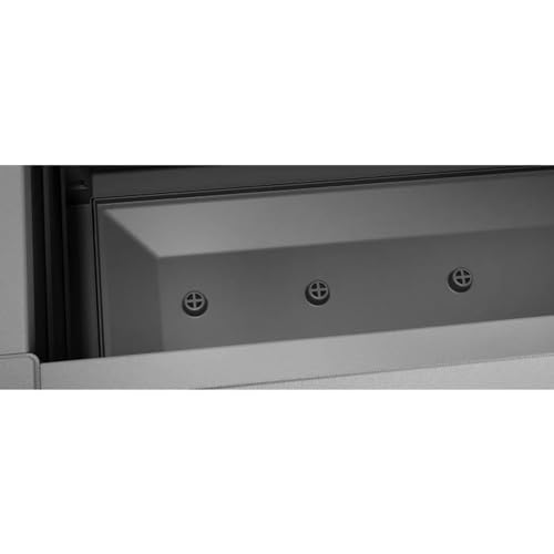Bac a fleur Ethica rectangulaire 80 cm avec treillis gris graphite