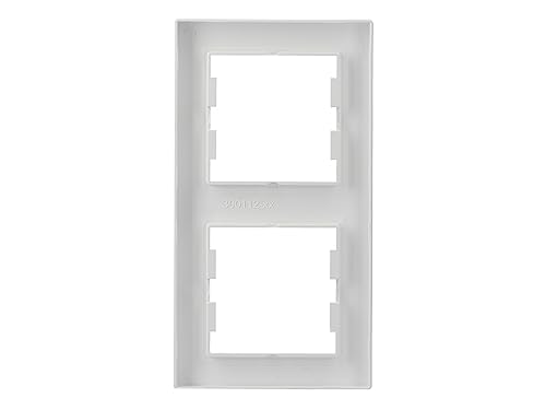 Schneider Electric Asfora Rahmen für Steckdose und Schalter, 2-fach, vertikal, weiss, Artikelnummer EPH5810221D