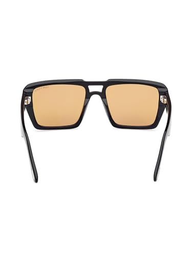 Image of Tom Ford Redford Sunglasses in Shiny Black /Brown