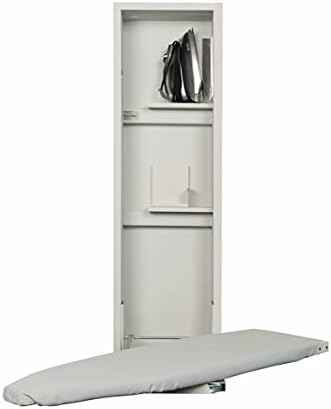 Iron-A-Way Built-In Ironing Center with 42 Inch Swiveling Ironing Board, Hot Iron Storage and No Door-ANE42NDU
