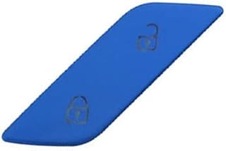 Blue Aluminum Alloy Door Lock Unlock Switch Button Cover Decals Compatible with Volkswagen VW Golf 8 MK8 2020-2021