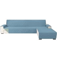 Ystyle Housse De Canapé d'angle 2 Places Réversible, Universelle Housse Canapé avec Accoudoirs avec Gauche/Dro