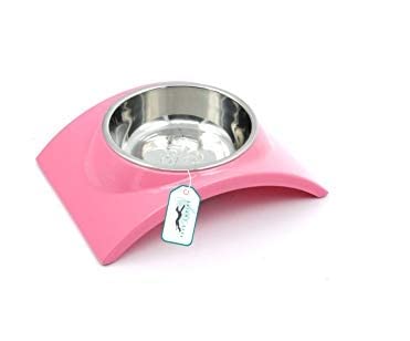 Pets Empire Removable Stainless Steel Bowl in a Melamine Stand with Non-Skid Rubber Bottom Dishwasher Safe for Dogs and Cats