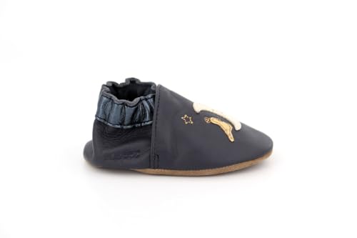 Chausson Robeez Fille Moon Birds en cuir souple pour bébé