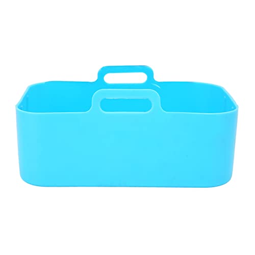 Fryer Silicone Pot, 450℉ Heat Resistant Dishwasher Safe BPA Free Kitchen Rectangular Fryer Oven Basket Blue