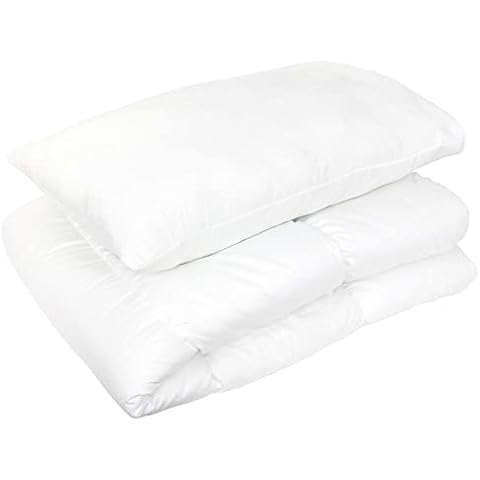 Linnea Pack - Edredón de almohada (120 x 150 cm y 42 x 62 cm, 100% poliéster), color blanco Cover