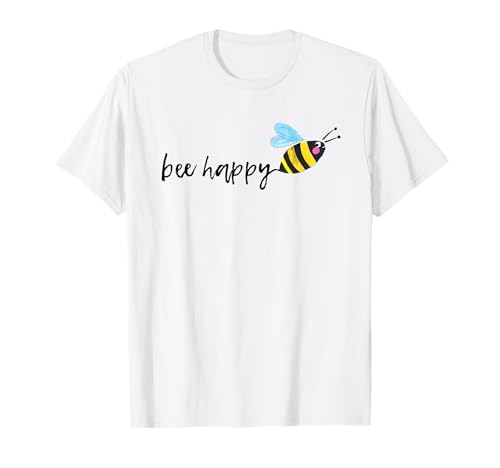 Bee Happy Honig Bienen Bienenzüchter Imker Imkerei T-Shirt Bee Happy Honig Bienen Bienenzüchter Imker Imkerei T-Shirt