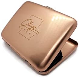 Oligo Effect Luxury Copper Clean Wallet & Self-Sterilizing Luxury Wallet | Slim Luxury Wallet For Men, Large Capacity Money Holder w/ RFID Blocking Shield, Tough Copper Metal Matte Exterior, Minimalist Design | Stores +10 Credit Cards, IDs, Notes, & Cash