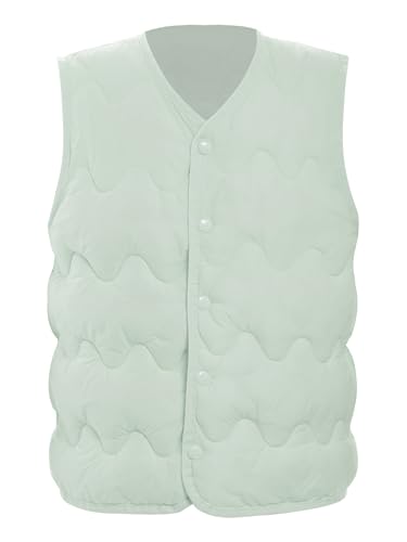 JEATHA Girls' Outerwear Vests Puffer Padded Sleeveless Down Coat Warm Quilted Jackets Ligntweight Waistcoat