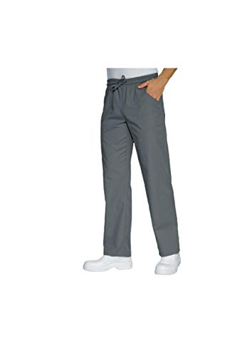 Pantaloni Cuoco con Elastico - Pantalone Chef Grigio Scuro -