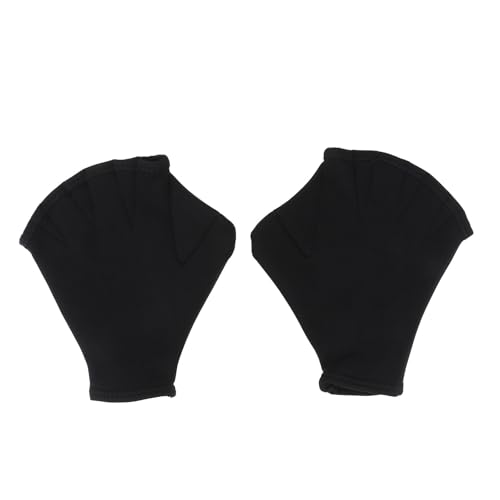 Gants de natation palmés SEWACC noirs pour l'entraînement aquatique en piscine