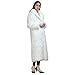 Old DIrd Women's Winter Fashion Outerwear Lapel Full-Length Maxi Fluffy Faux Fur Coat white s