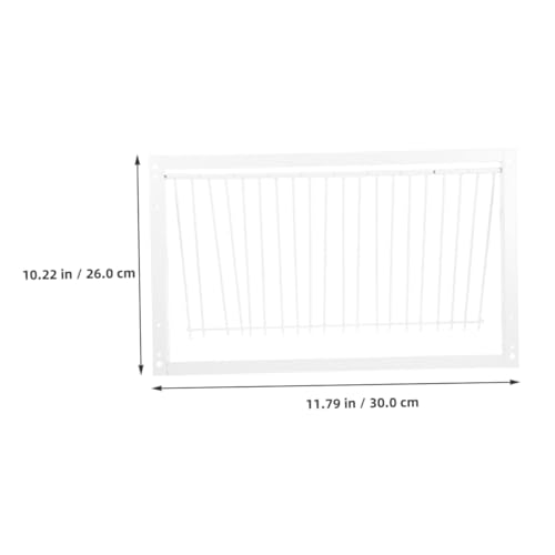 Barra de colisión de acero inoxidable de 30 cm para puerta de jaulas de aves 3