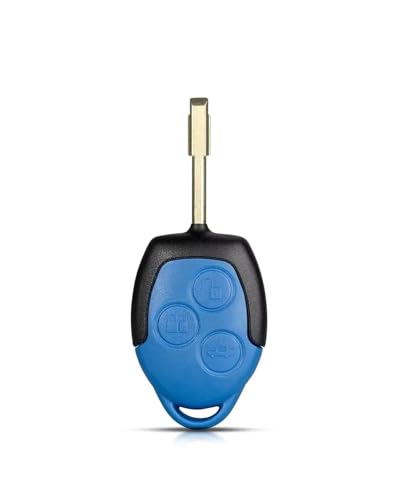 Coque de clé bleue premium pour clé de voiture Transit WM VM à 3 boutons