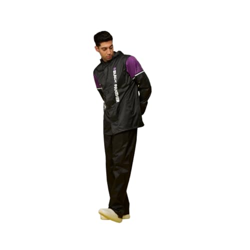 Image of ZEEL Water Fighter Rain Coat for Men with Adjustable Hood, Polyester Waterproof Full Sleeves Top and Bottom Set Rainwear, Front Zip with Snap Button Flap, EWF87 EWF94 EWF79 EWF74 Parent