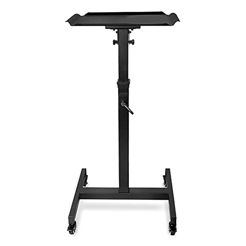 Soporte móvil ajustable para proyector 66 lbs negro