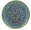 Polmedia Polish Pottery Platter 12-inch - Chicory Blue Meadow Pattern Handmade in Boleslawiec Poland by Ceramika Artystyczna + Certificate of Authenticity