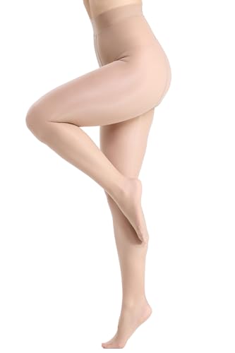 CozyWow Womens Super Sexy Shinny Sheer Tights Ultra Shimmery High Waist Pantyhose2