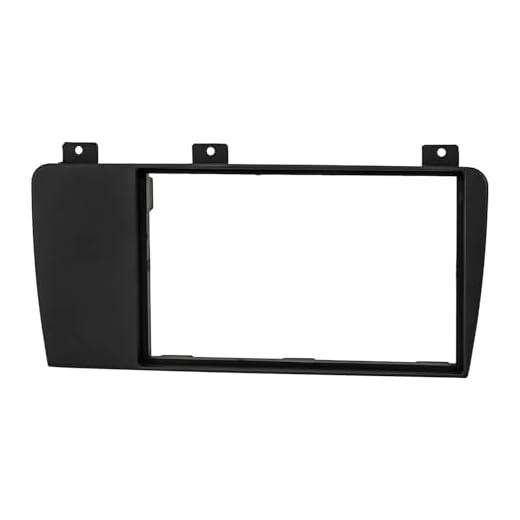 Radioadapterplatta dubbel ISO VOLVO S60 P24, XC70 P2, V70 P26, antracit-svart
