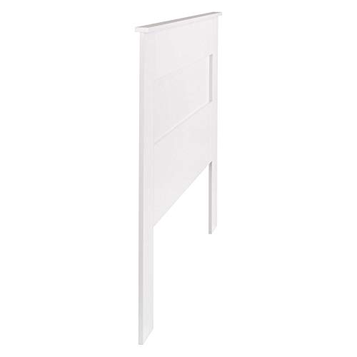Pemberly Row Traditional Queen Flat Panel Headboard In White #TOP4