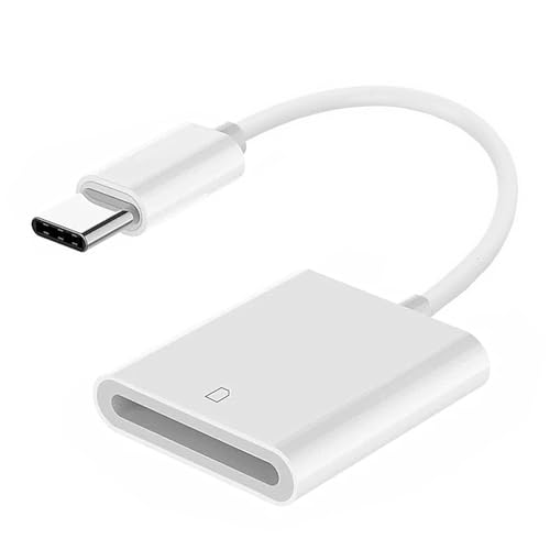 NFHK USB 2.0 Type C USB-C to Standard SD SDXC SDHC Card Reader Adapter Compatible with MacBook Laptop Tablet Phone