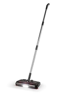 CLEANmaxx Scopa a batteria senza fili | spazzola per pavimenti con 1.200 giri/min e 4 spazzole | luce LED | Sistema anti-capelli perfetto per peli di animali | 60 minuti di autonomia | per tappeti